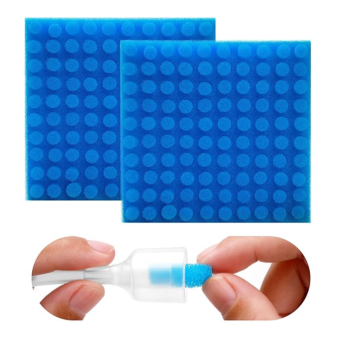 200-Pack of Premium Nasal Aspirator Hygiene Sponges, Replacement for Nosefrida Nasal Aspirator Filters, BPA, Phthalate & Latex-Free (200 Count)