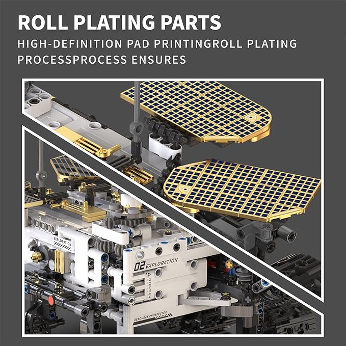 Remote & APP Controlled Mars Rover, STEM Building Set for Boys Ages 8-14, Space Toys for Kids Ages 8-12, Science Gift for Boys & Girls (1007 PCS)