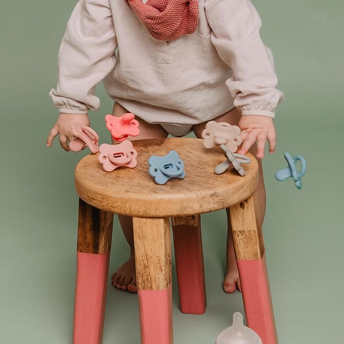 Color Essence SX PRO Silicone Baby Pacifier 1Pk, Made with 100% Soft Silicone, Baby Essentials Perfect for Breastfeeding Babies, Designed in Spain, 6-18 Mths, Deep Ocean