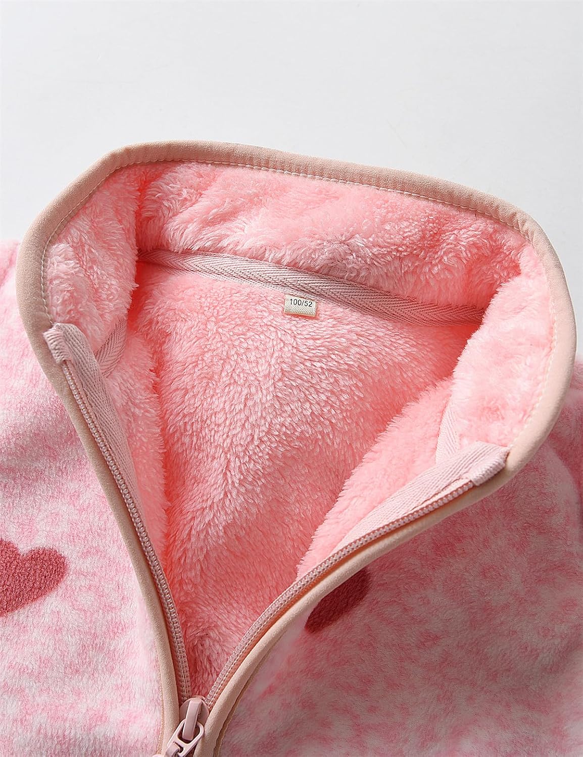 Kids Printed Polar Fleece Jacket Toddler Baby Boys Girls Autumn Winter Warm Sherpa Lining Outerwear Soft Lightweight