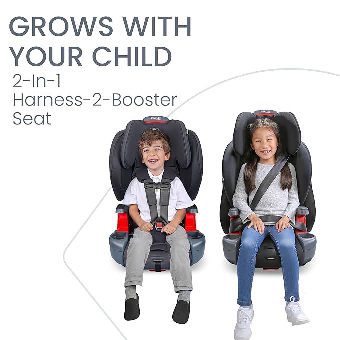 Britax Grow with You ClickTight Harness-2-Booster Car Seat, Cool N Dry - Cool Flow Moisture Wicking Fabric
