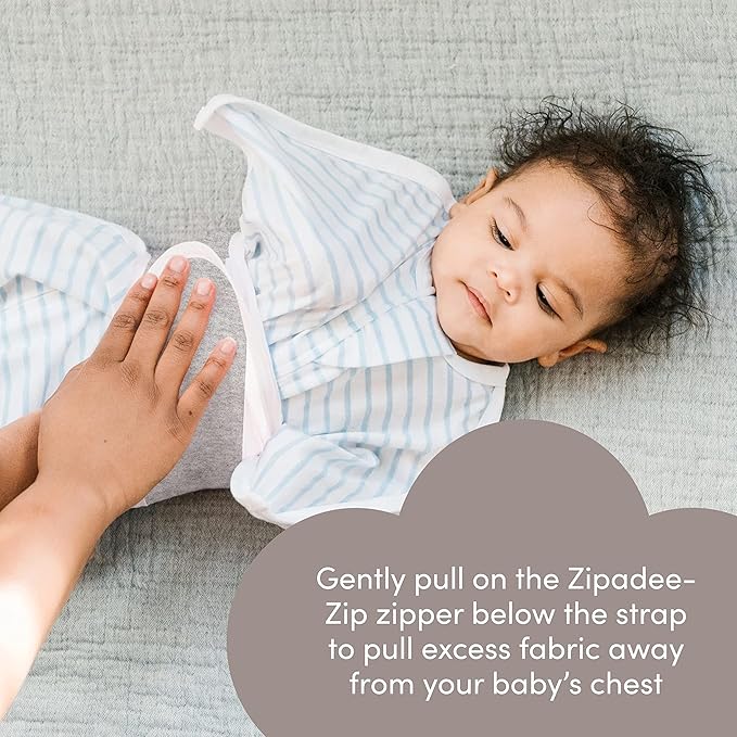 SleepingBaby Fleece Zipadee-Zip Transition Swaddle and Snuggle Strap Bundle - Roomy Baby Swaddle Blanket with Zipper Convenience and Wearable Blanket Accessory, Spice, Small (4-8 Month)