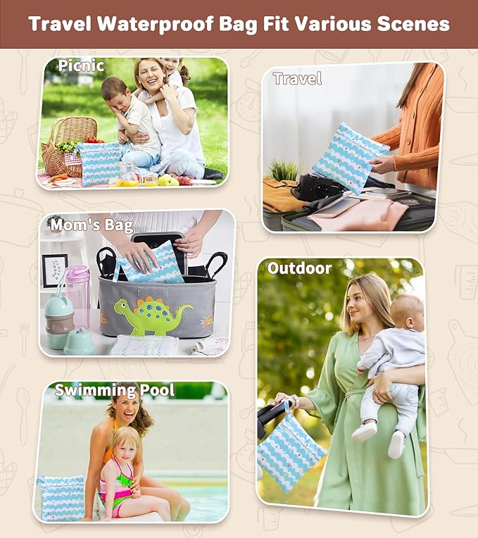 ECLIP Silicone Baby Feeding Set,10 Pcs Baby Led Weaning Supplies Baby Eating Essentials Set with Suction Bowl Divided Plate Adjustable Bib Soft Spoon Fork Cup with Lid Drinking Cup, Travel Bag (Beige)