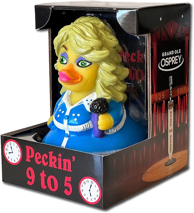 CelebriDucks - Peckin' 9 to 5 - Floating Rubber Ducks - Collectible Bath Toy Gift for Kids & Adults of All Ages