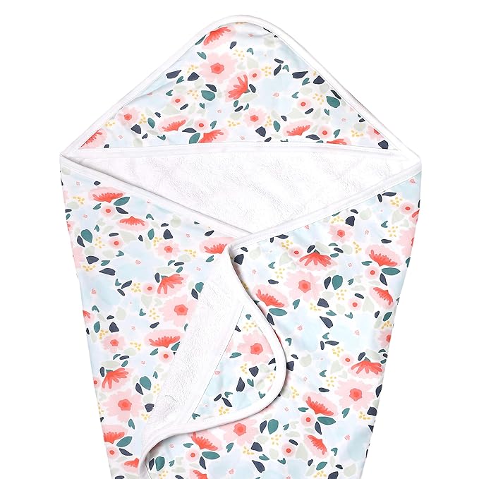 Copper Pearl Premium Knit Hooded Bath Towel with Terry Cloth Interior Leilani