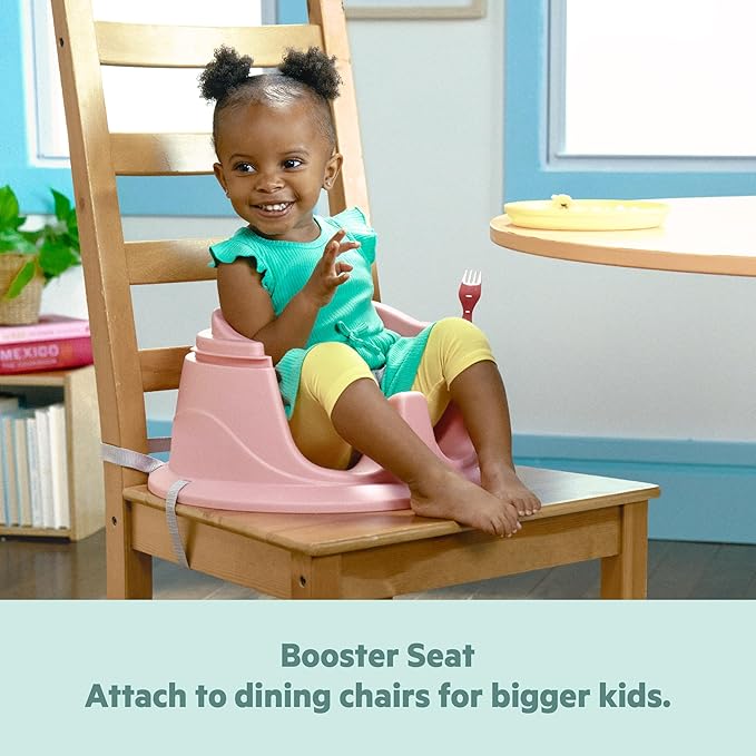 Bright Starts Disney Princess SuperSeat, Fun Baby Seat for Sitting Up, Playtime, and Meals, Ages 4 Months to 4 Years, Pink