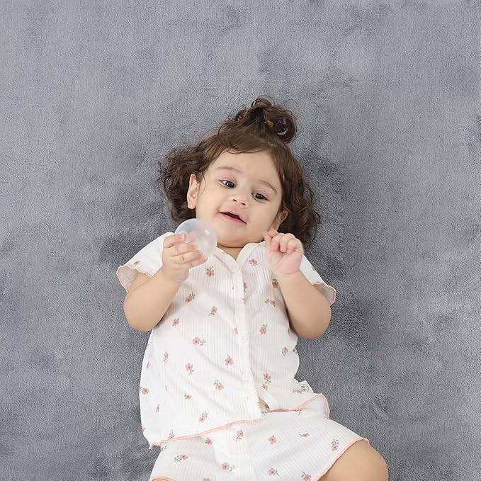 1.3" Thick Baby Floor Play Mat 79x118, Basic Padded Foam Mat for Tummy Time Crawling, Non Slip Cushioned for Babies Toddlers Infants Kids (Light Grey)