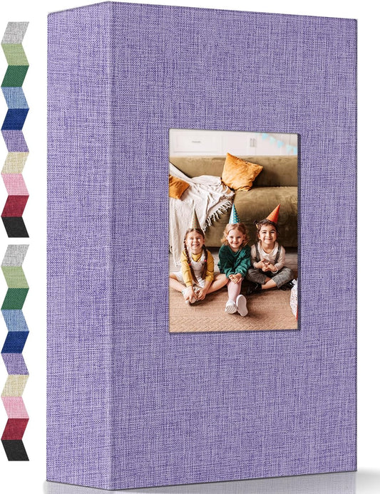 popotop Photo Album 4x6-420 Photos Photo Books with 420 Horizontall Pockets,Linen Cover Albums for Family Wedding Anniversary Baby Vacation Pictures