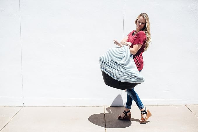Finn Multi-Use Cover: Car Seat, Nursing, Stroller - Stretchy Fabric, All-Season, Stylish Designs, Easy Access