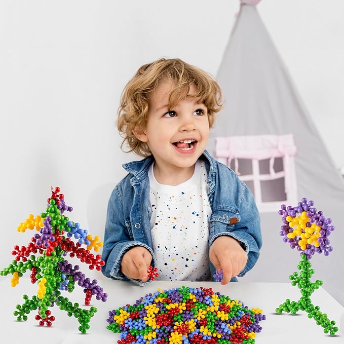 300 Pieces Interlocking Building Blocks STEM Toys, Educational and Creative Discs for Preschool Boys and Girls Aged 4-8, Safe and Durable Material, Endless Creative Possibilities