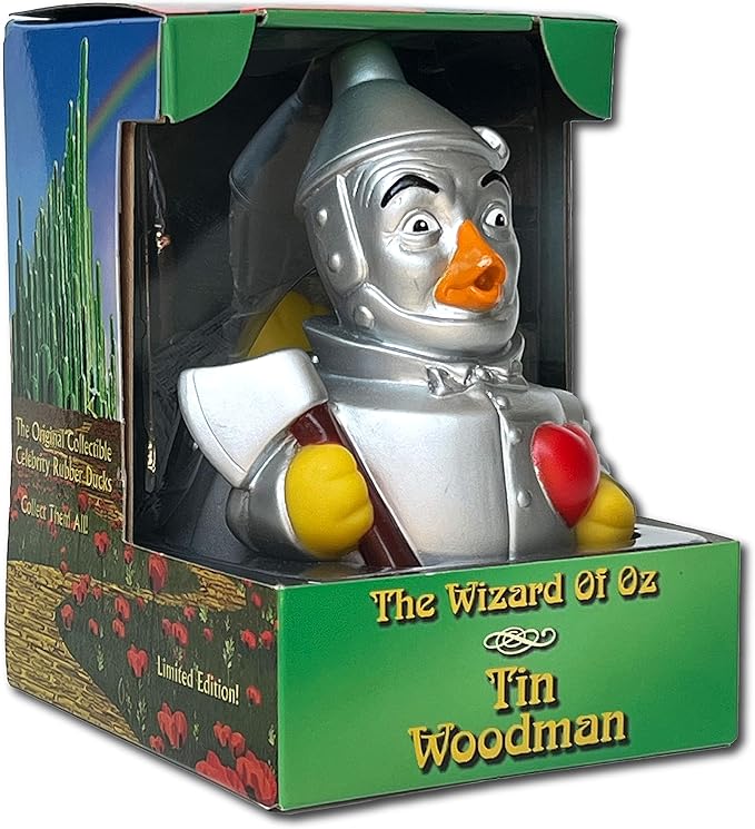 CelebriDucks Floating Rubber Ducks - Collectible Bath Toy Gift for Kids & Adults of All Ages (Tin Woodsman)