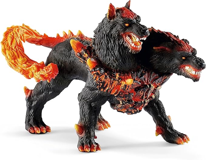Schleich Eldrador Creatures - 5 PC Fantasy Creature Set - Ice Wolf, Lava Hound, Rock Beast and Sword Figure Playset - Animal Monster Figurines for Boys and Girls - Durable Fun Toys for Kids Ages 7+