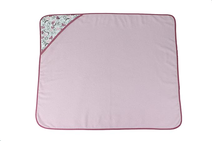 Cudlie Buttons & Stitches Baby Girl 3 Pack Rolled/Carded Hooded Towels in Butterfly Polka Print (GS71727)