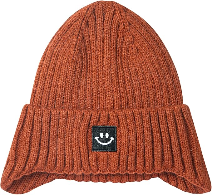 MaxNova Baby Winter Hat Toddler Beanie Hat Earflap Knit Cap for Boys Girls 0-8 Years