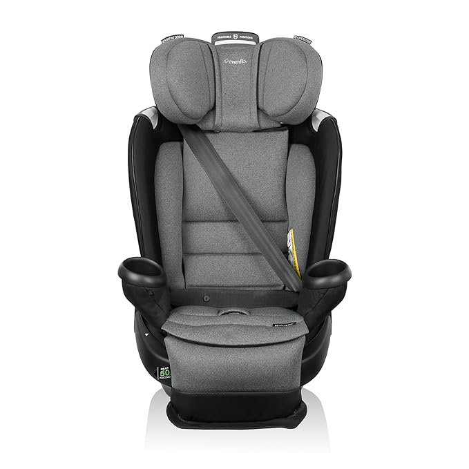 Evenflo Gold Revolve360 Extend All-in-One Rotational Car Seat with SensorSafe (Moonstone Gray)