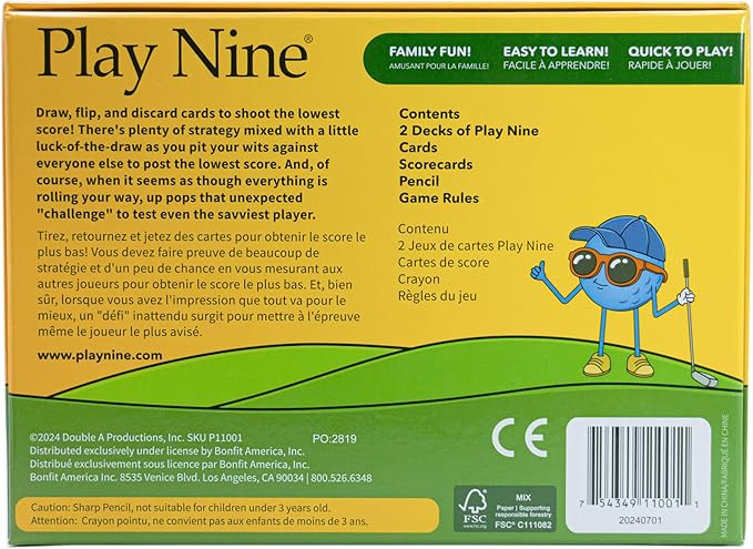 Play Nine The Card Game of Golf