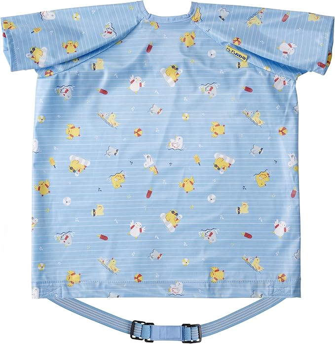 BIBaDO - Long Sleeve Baby Bibs - Babies & Toddlers 6-36 Months - Coverall Baby Led Weaning Bib - Easy Wipe, Soft & Waterproof