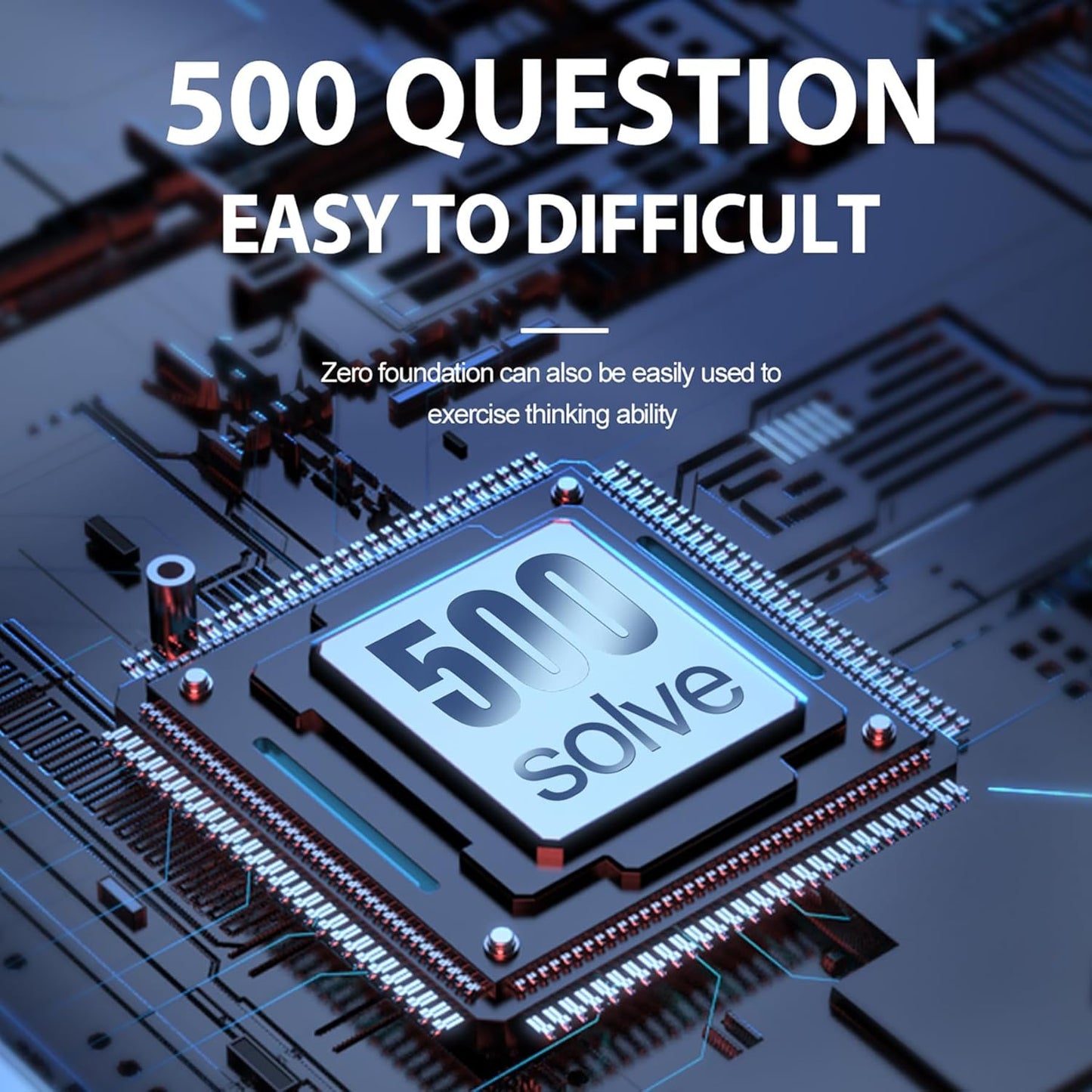 Super Slide Puzzle Game - 500+ Levels Brain Teaser | Electronic Sliding Puzzle Toy for All Ages | Fun Unblocking Logic Game for Kids & Adults