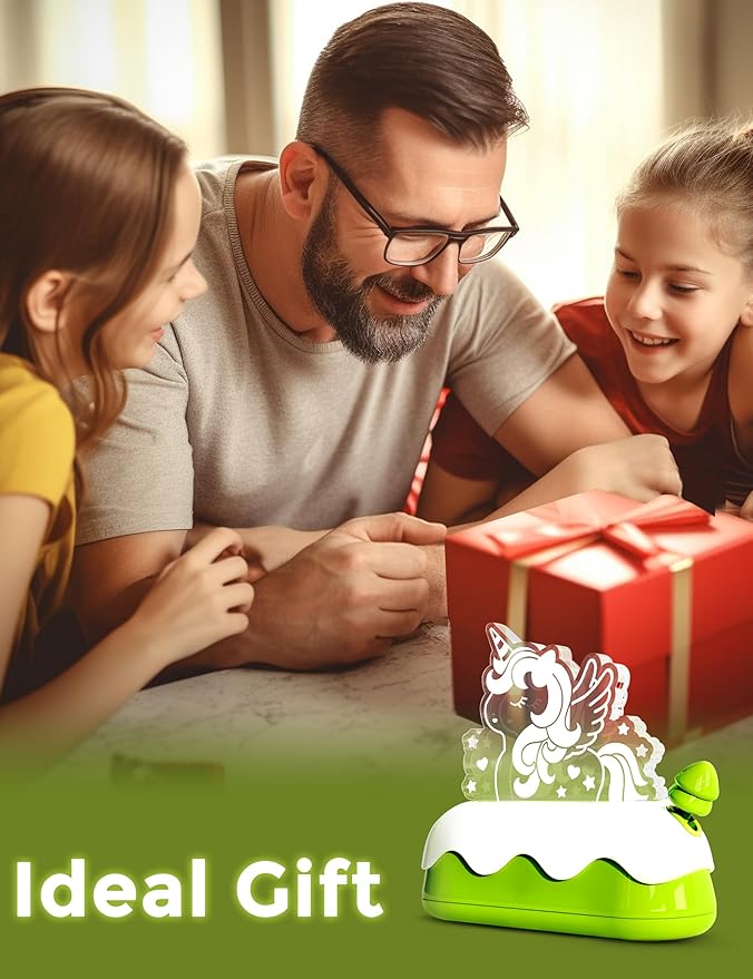 L LOHAS LED Cute Toaster Night Lights for Kids, Kawaii Stuff Horse Desk Lamp, Rechargeable Desk Decor for Bedroom, Besides, Dinning, Nursery Night Light for Kids, Boys, Girls, Gifts