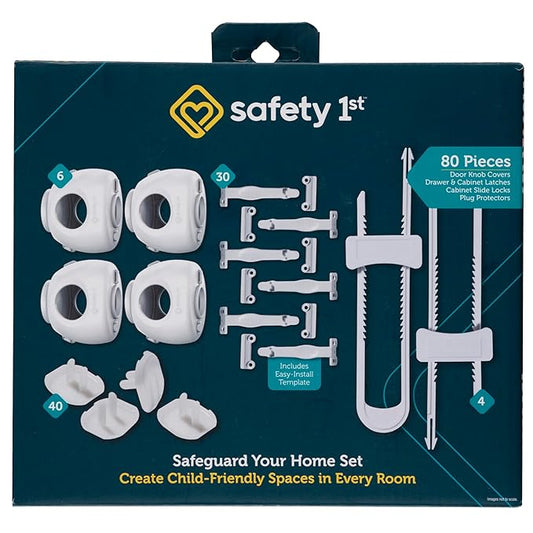 Safety 1st Home Safeguarding and Childproofing Set (80 Pcs), White