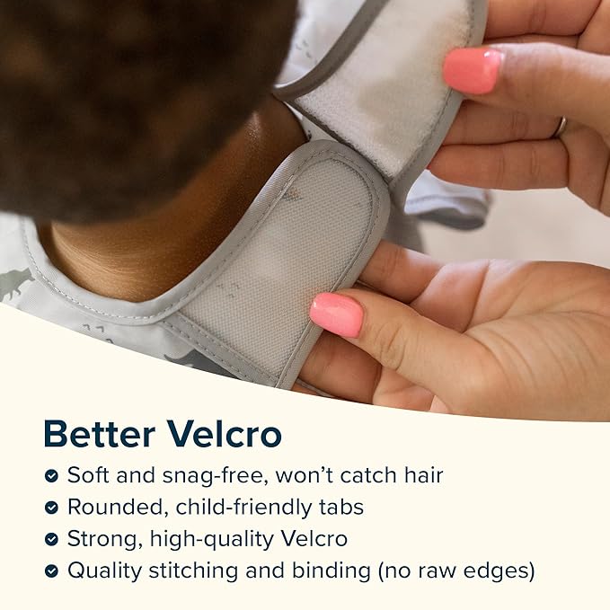 Tiny Twinkle Long Sleeve Bib for Babies & Toddlers – Waterproof Smock Bib for Eating – Machine Washable & Mess-Proof, Baby Feeding Essential & Shower Must-Have(Pumpkins, 6–24M)