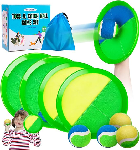 Toss and Catch Ball Game - Ideal Outdoor Beach, Pool & Yard Toy for Toddlers and Kids Ages 4, 5, 6, 7, 8+, Perfect for Boys Girls - Great Birthday Gift & Easter Basket Stuffer