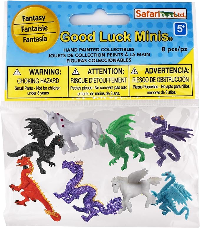 Safari Ltd. Fantasy Fun Pack - Mini Figures of Mythical Creatures - Educational Toy Set for Boys, Girls, and Kids Ages 5+