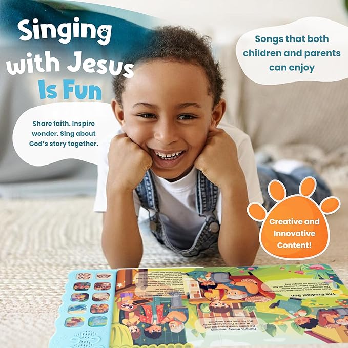 GO GO Bible Story Songs: 10 Toddler Songs, Christian Toys for Toddlers 3-5, Sound Books for Toddlers 1-3