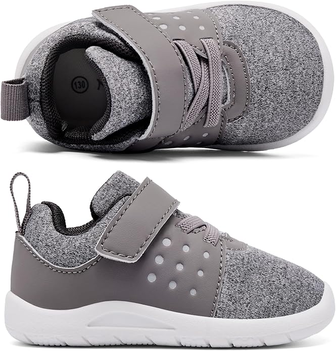 MORENDL Toddler Baby Shoes 0-4 Years Boy Girl Lightweight Breathable Non-Slip Sports Sneakers Running Walking Tennis Barefoot Shoes