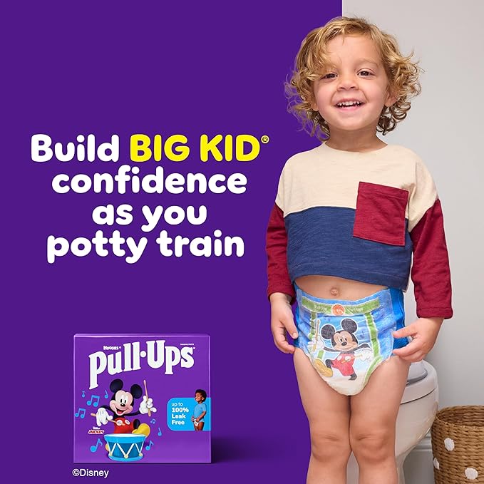 Pull-Ups Boys' Potty Training Pants, Size 3T-4T Training Underwear (32-40 lbs), 112 Count (4 Packs of 28), Packaging May Vary