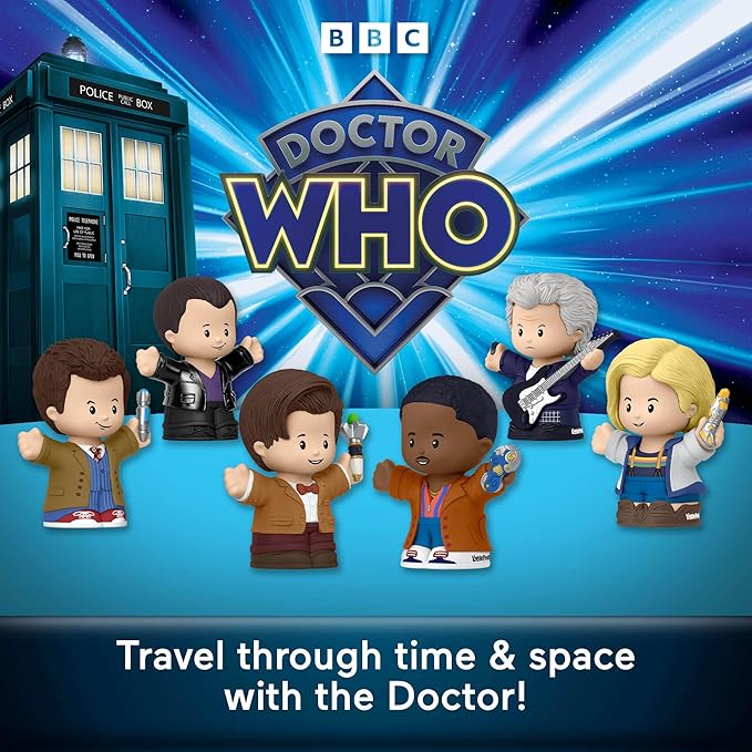 LITTLE PEOPLE COLLECTOR Doctor Who TV Series Special Edition Set for Adults & Fans, 6 Characters in a Display Package (Amazon Exclusive)