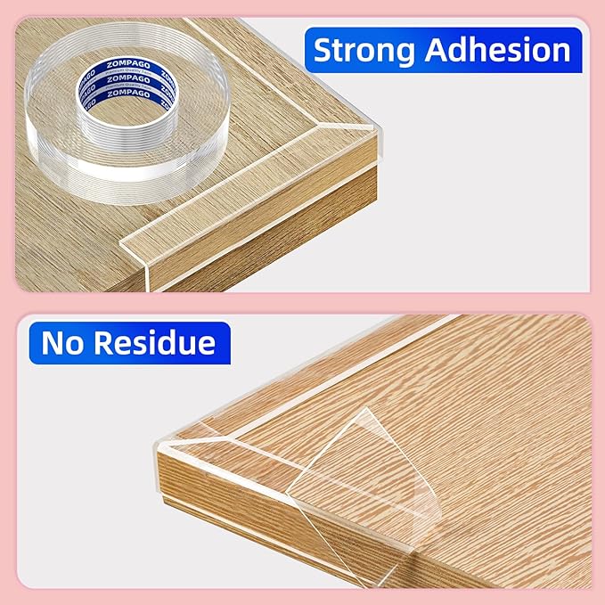 Clear Soft Corner Protectors for Furniture Strip,2 Rolls,1.18in x9.84FT Sharp Edge & Table Bumper,Window Edge,Wall Protector,Soft Corner Guards Safe for Proof,Table Corner Protectors in Family