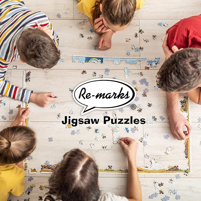Re-marks Map of USA Deluxe Jigsaw Puzzle with Whimsy Pieces- All Ages