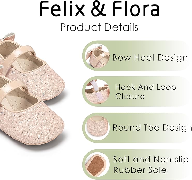 Soft Sole Baby Shoes - Infant Baby Walking Shoes Moccasins Rubber Sole Crib Shoes
