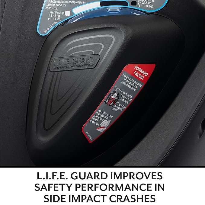 Evenflo Gold Revolve360 Slim 2-in-1 Rotational Car Seat with SensorSafe (Amethyst Purple)