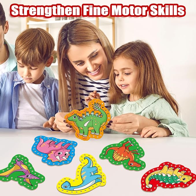 Quilinz Lacing Cards,Sewing Kit for Kids,Fine Motor Toys,Shoe Tying Practice,Classroom Must Haves,Manipulatives for Preschoolers,Homeschool Supplies,Preschool Learning Activities,Toddler Crafts