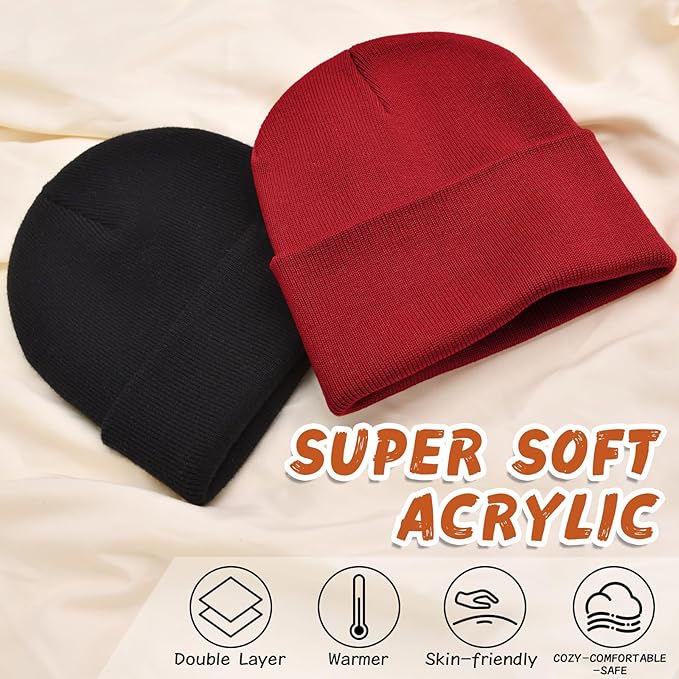 ZOORON Toddler Beanie Baby Beanies for Boys Girls Kids Winter Hats Children Knit Warm Caps 0-12years