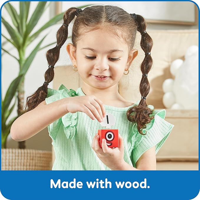 hand2mind Numberblocks One to Five Wooden Blocks, Wood Building Blocks for Toddlers 2-4 Years, Stacking Toys, Montessori Math Materials, Color Sorting Daycare Toys, Preschool Learning Activities