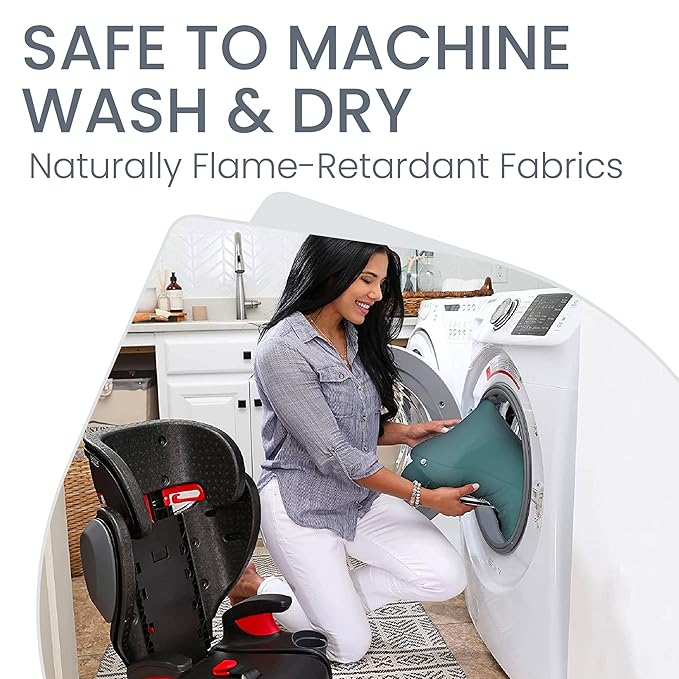 Britax Highpoint Backless Belt-Positioning Booster Seat, SafeWash Green Ombre