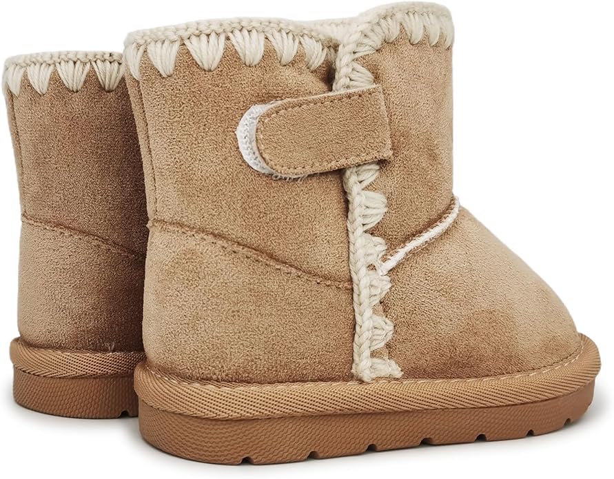 Baby Boots Winter Snow Booties Infant Boys Girls Outdoor Warm Shoes for Cold Weather 6 9 12 15 18 24 Months