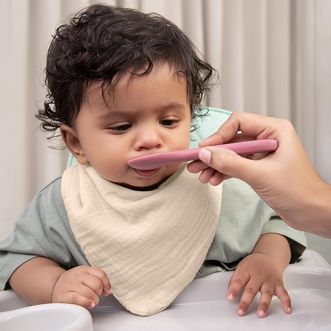 Muslin Baby bibs for drooling and teething, 100% cotton, Bibs for baby girl, Muslin bibs for boys (8 Pack)