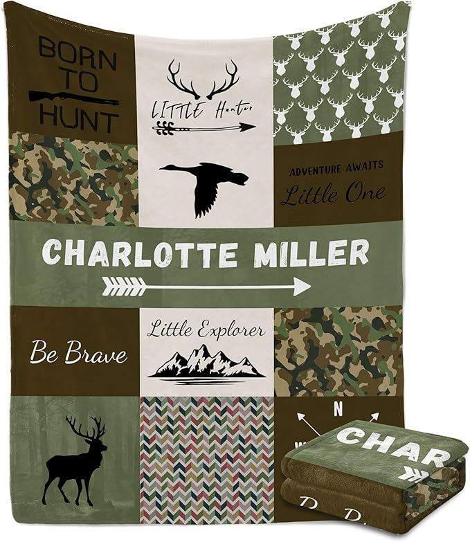 Custom Baby Blanket for Boy Girl Personalized Blanke with Name Gifts for Newborn Customized Gifts for Baby Shower Birthday