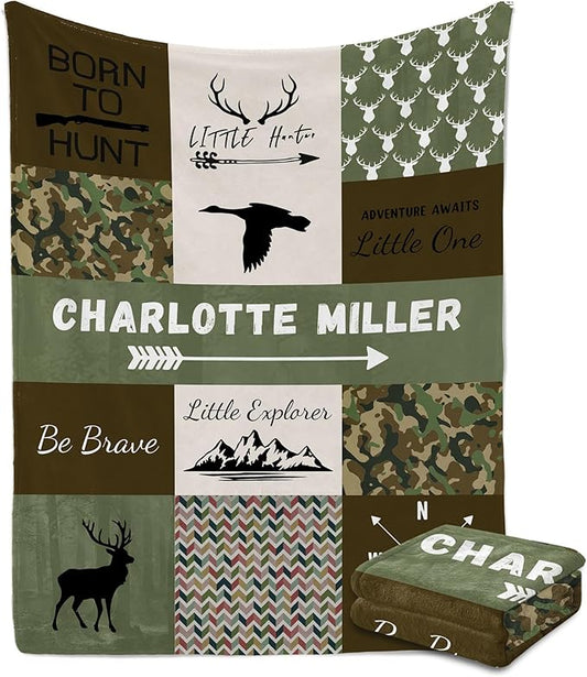 Custom Baby Blanket for Boy Girl Personalized Blanke with Name Gifts for Newborn Customized Gifts for Baby Shower Birthday