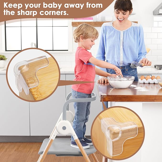 12 Pack Upgraded Corner Protectors Baby, Baby Proofing Corner Guards, Corner & Edge Safety Bumpers, Baby Proof Corners and Edges, Clear Furniture Corner Protectors for Table Edges & Sharp Corners