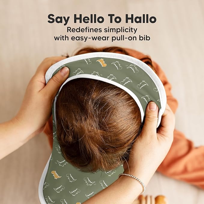 8-Pack Baby Bibs for Boys, Girls - Pullover Bibs for Drooling Teething Baby Girl & Boy Toddler, Newborn, Soft & Absorbent, Cute Colors, Large Torso Coverage Keep Infant Clean & Dry (Mesozoic)