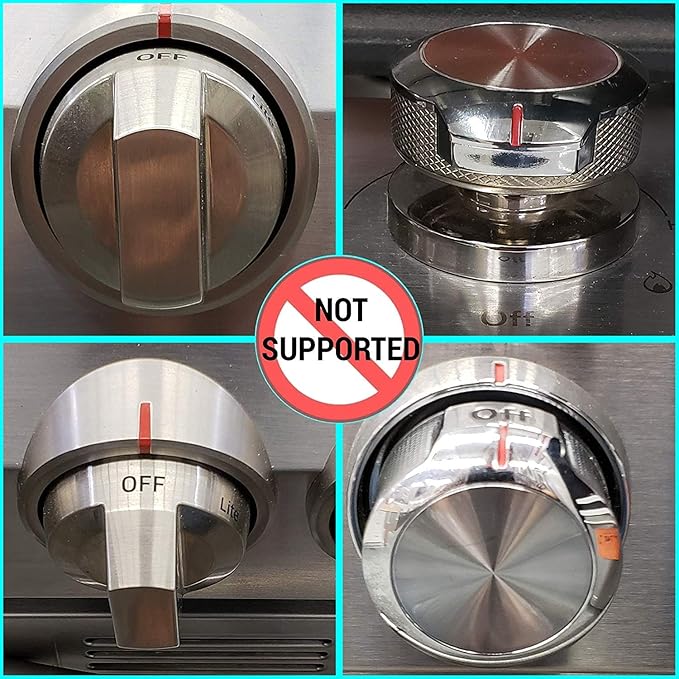 2025 Mom's Choice Winner- Gas Stove Knob Locks - Blue Silicone Stove Knob Safety Covers for Toddlers, Pets - Child Proof Universal Size Knobs - Baby Proofing Protectors for Electric Stoves- 5Pcs