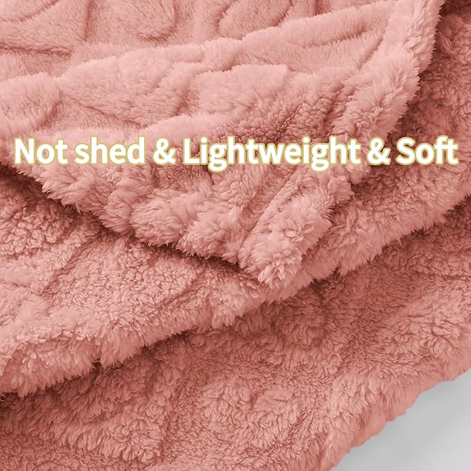 4 Pcs Baby Blankets,Fleece Checkered Blanket, Fluffy Small Crib Blankets for Girls, Toddler Receiving Blankets 30×40 Sakura Pink