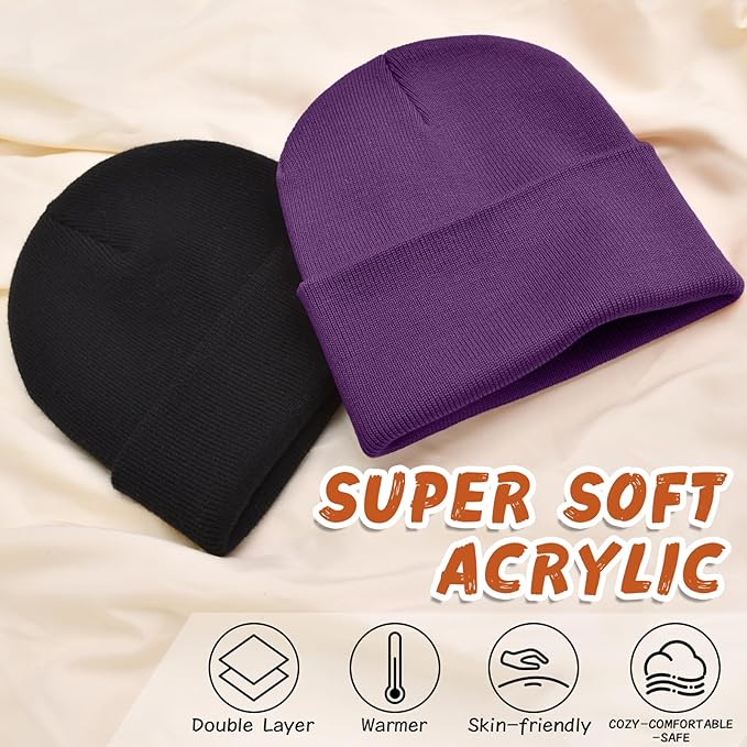 ZOORON Toddler Beanie Baby Beanies for Boys Girls Kids Winter Hats Children Knit Warm Caps 0-12years