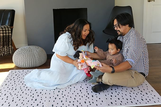 Yay Mats Stylish Extra Large Baby Play Mat. Soft, Thick, Non-Toxic Foam Covers 6 ft x 4 ft. Expandable Tiles with Edges Infants and Kids Playmat Tummy Time Mat (Spencer Animal)