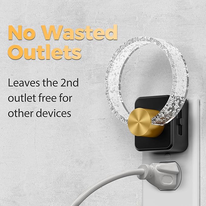 DORESshop LED Night Light，Decorative Night Light Plug Into Wall [2 Pack] with Dusk-to-Dawn Sensor, Dimmable Nightlights, Adjustable Brightness for Hallway, Bedroom,Kids Room,Stairway,Soft White